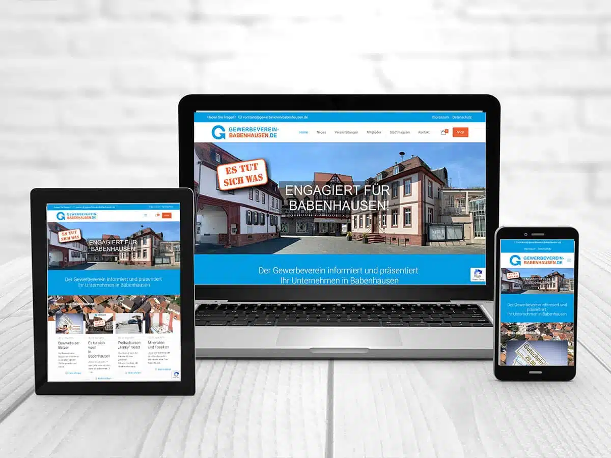 Unsere neue Webseite ist online! 3 Neue Webseite Gewerbeverein