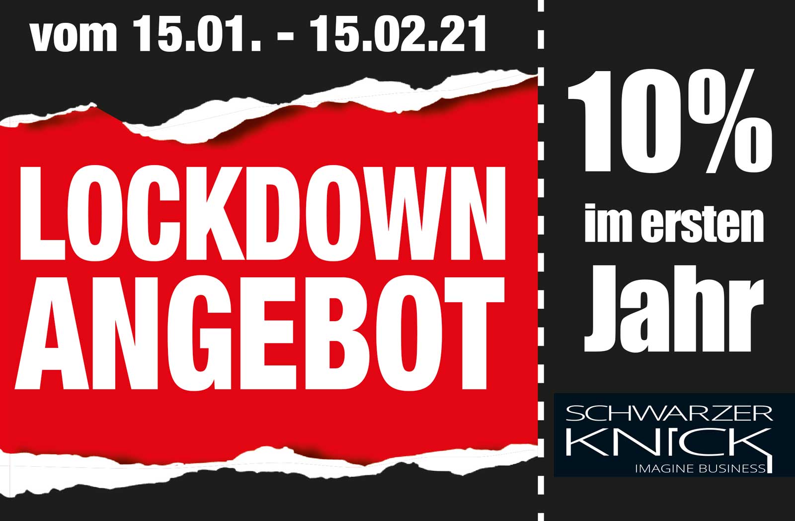 Lockdown Angebot Schwarzer-Knick