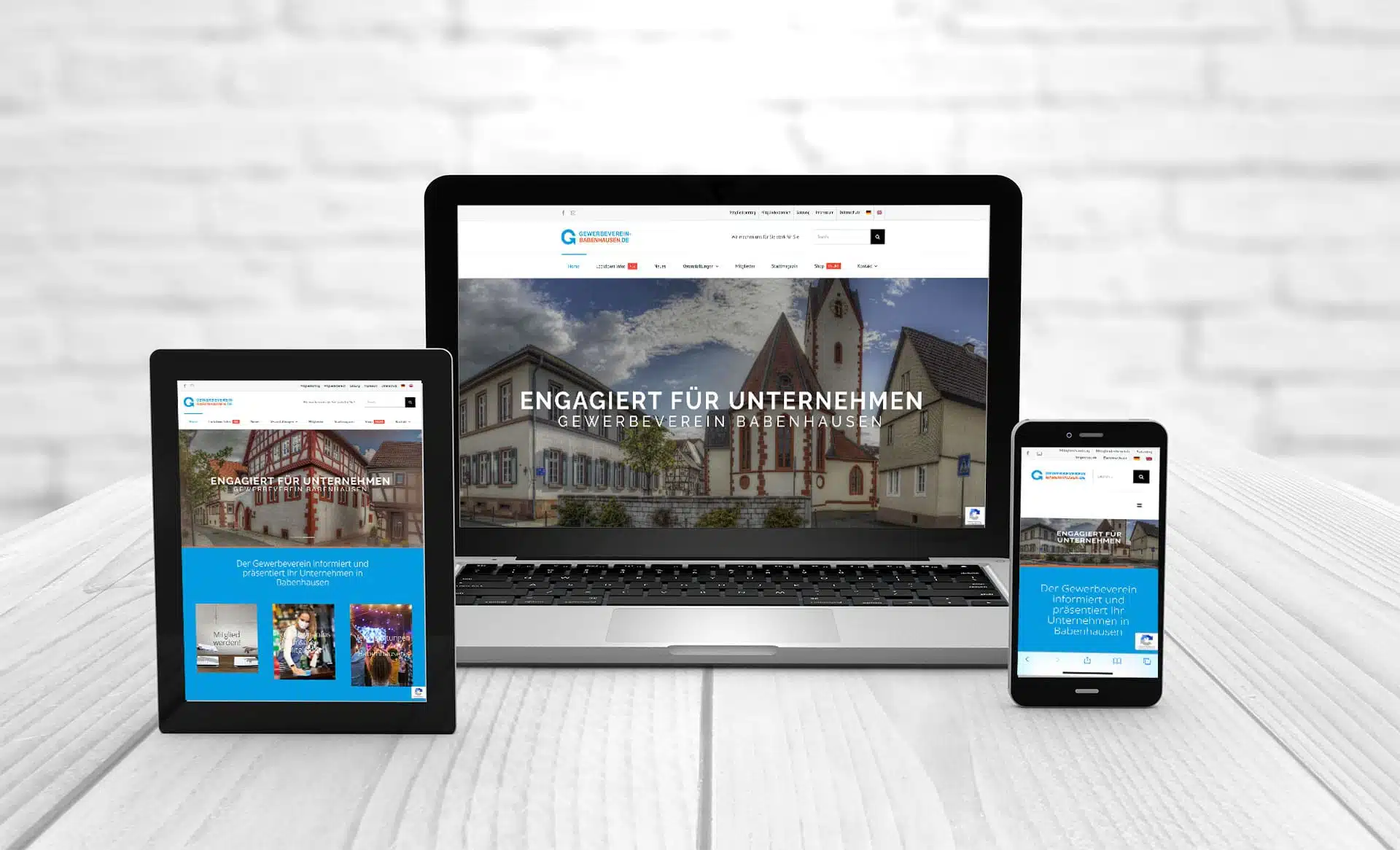 Die neue Webseite ist online! 6 Referenzen Gewerbeverein 2