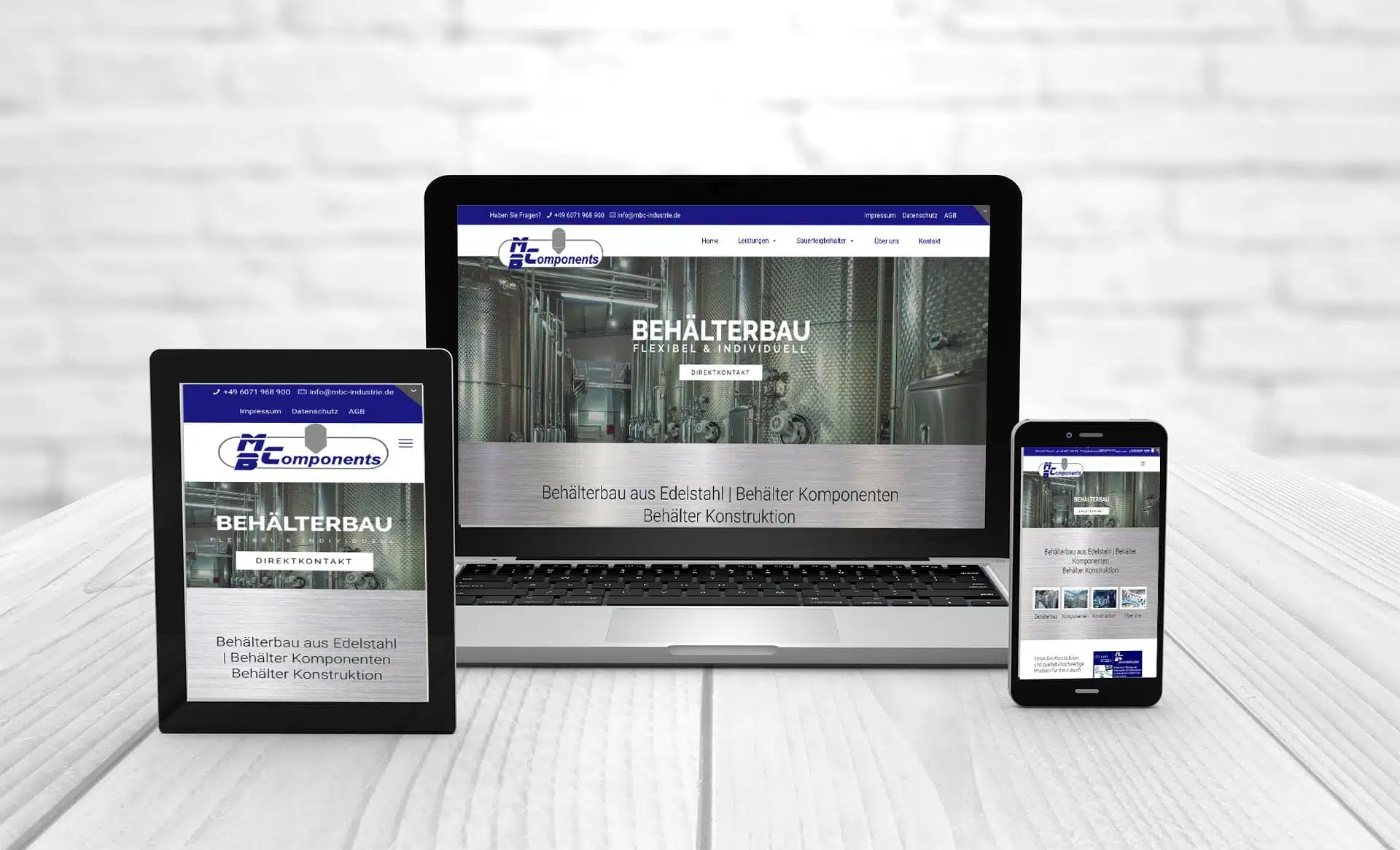 Webdesign Schwarzer-Knick 15 Referenzen MBComponents