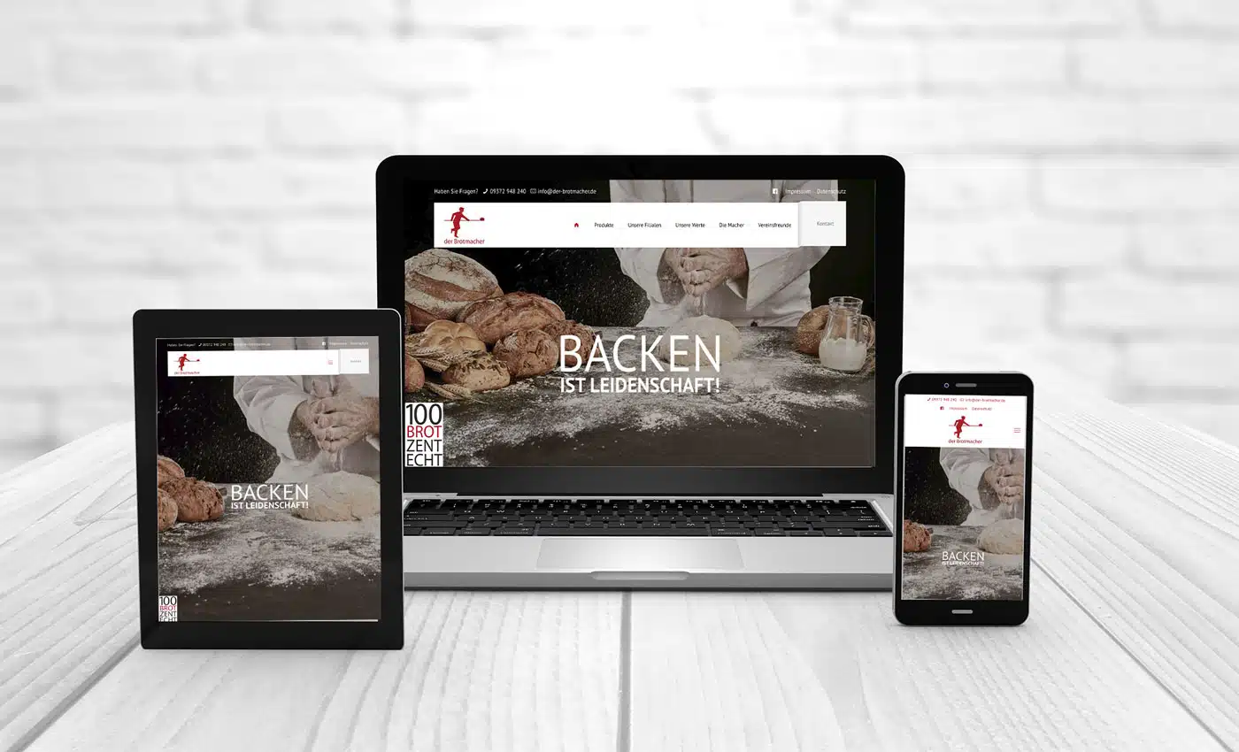 Webdesign Schwarzer-Knick 8 Referenzen der-Brotmacher