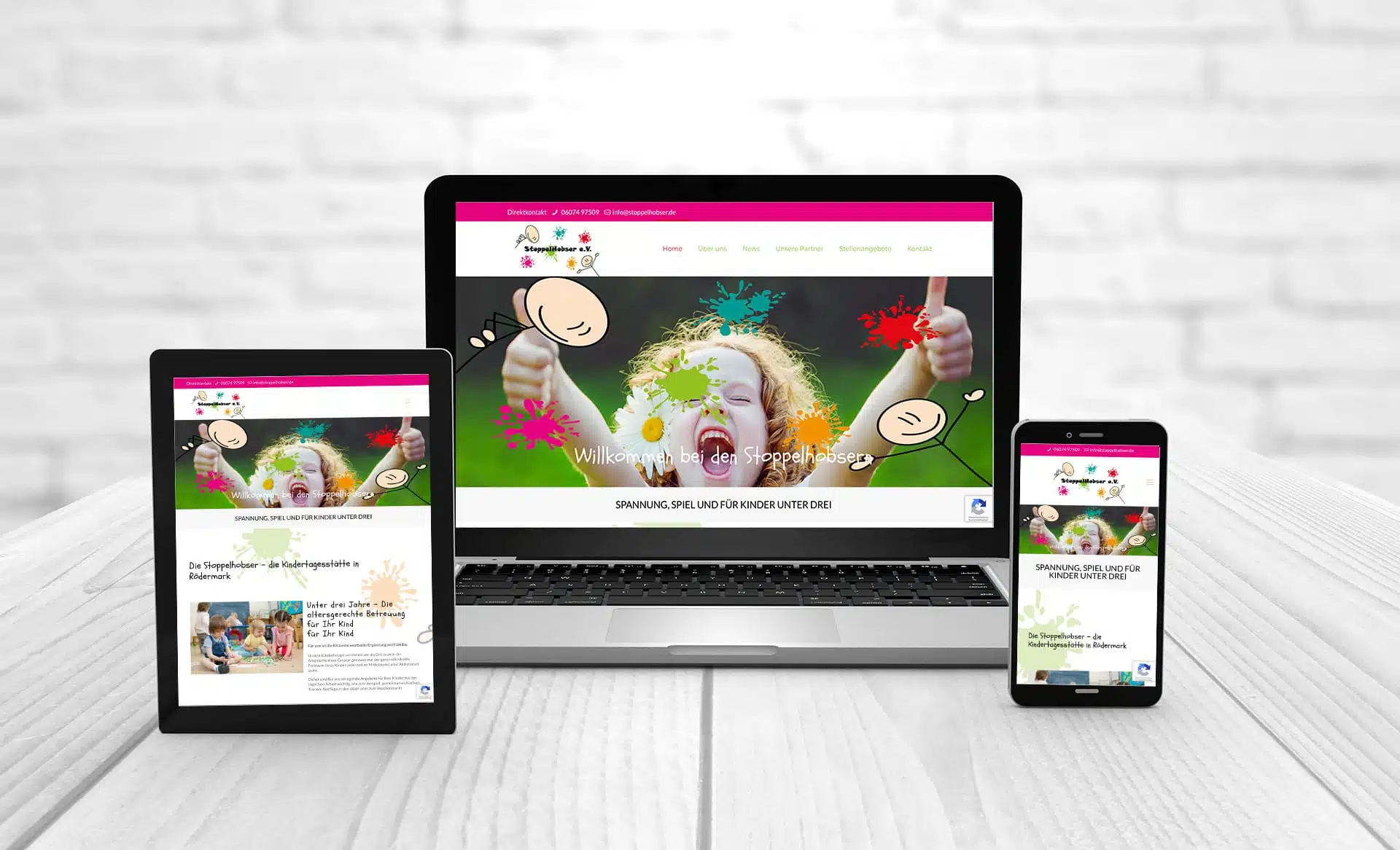 Webdesign Schwarzer-Knick 13 Referenzen kindergarten