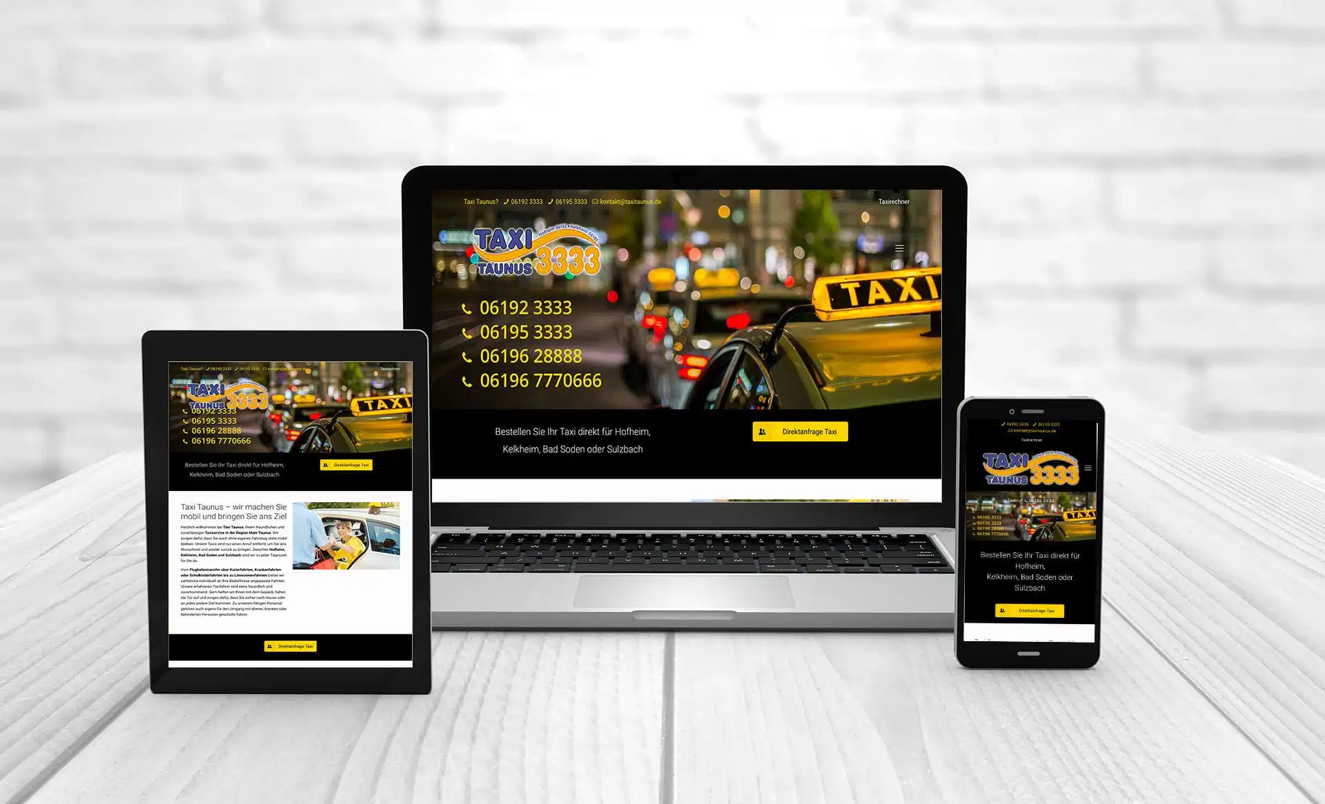 Webdesign Schwarzer-Knick 18 Referenzen taxitaunus